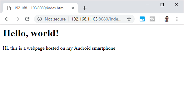 صورة لـ كيفية تحويل جهاز Android إلى خادم ويب | muo_android_web_server_page-Tw5nmIfs-DzTechs