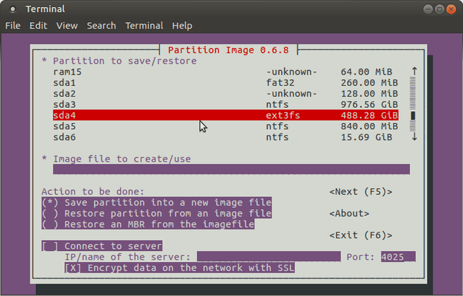 صورة لـ كيفية استنساخ القرص الصلب على Linux: أفضل الطرق التي تمكنك من عمل ذلك | muo_linux_diskclone_partimage1-aQghiIfs-DzTechs