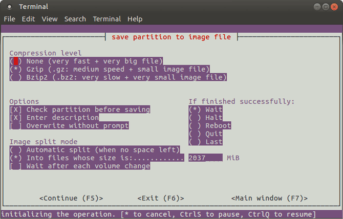 صورة لـ كيفية استنساخ القرص الصلب على Linux: أفضل الطرق التي تمكنك من عمل ذلك | muo_linux_diskclone_partimage2-8TghiIfs-DzTechs