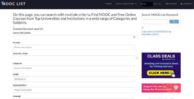 صورة لـ أفضل مواقع الويب للبحث والعثور على أفضل دورة تدريبية مكثفة على الإنترنت (MOOC) مناسبة لك | search_best_moocs_online_courses_mooc_list-Lw6BmIfs-DzTechs