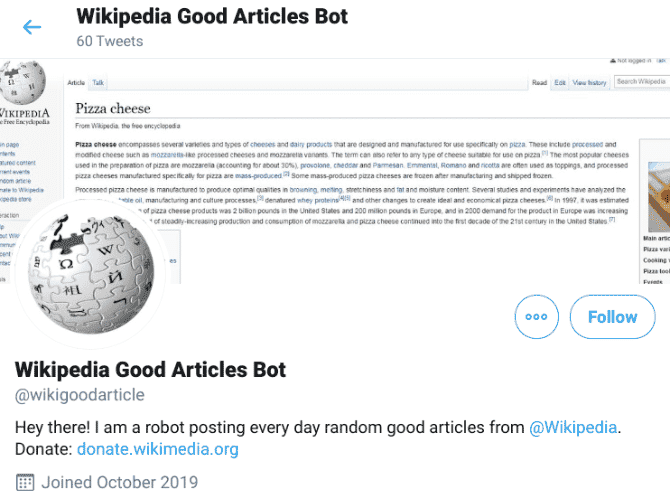 صورة لـ أفضل الأدوات لجعل ويكيبيديا أفضل ولاكتشاف مقالات مثيرة للاهتمام | wikipedia_tools_wikipedia_good_articles_bot_twitter-lZHEnIfs-DzTechs