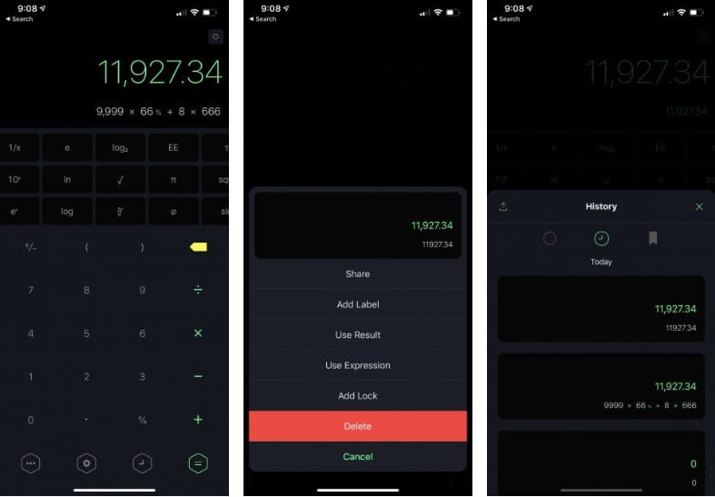 صورة لـ أفضل تطبيقات الآلة الحاسبة لأجهزة iPhone و iPad و Apple Watch | 1._Calzy-y78ydJfs-DzTechs
