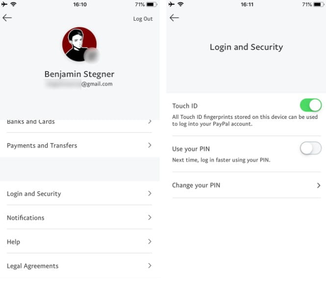 صورة لـ معظم تطبيقات الـ iPhone التي يمكنك قفلها بواسطة Touch ID أو Face ID | 7._PayPal__And_Other_Financial_Apps_-mkHxjJfs-DzTechs