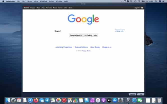 صورة لـ مجموعة من أفضل الطرق لاستخدام Mac Automator مع متصفحك | Google_Automator_app_in_macOS-Z9wxqJfs-DzTechs