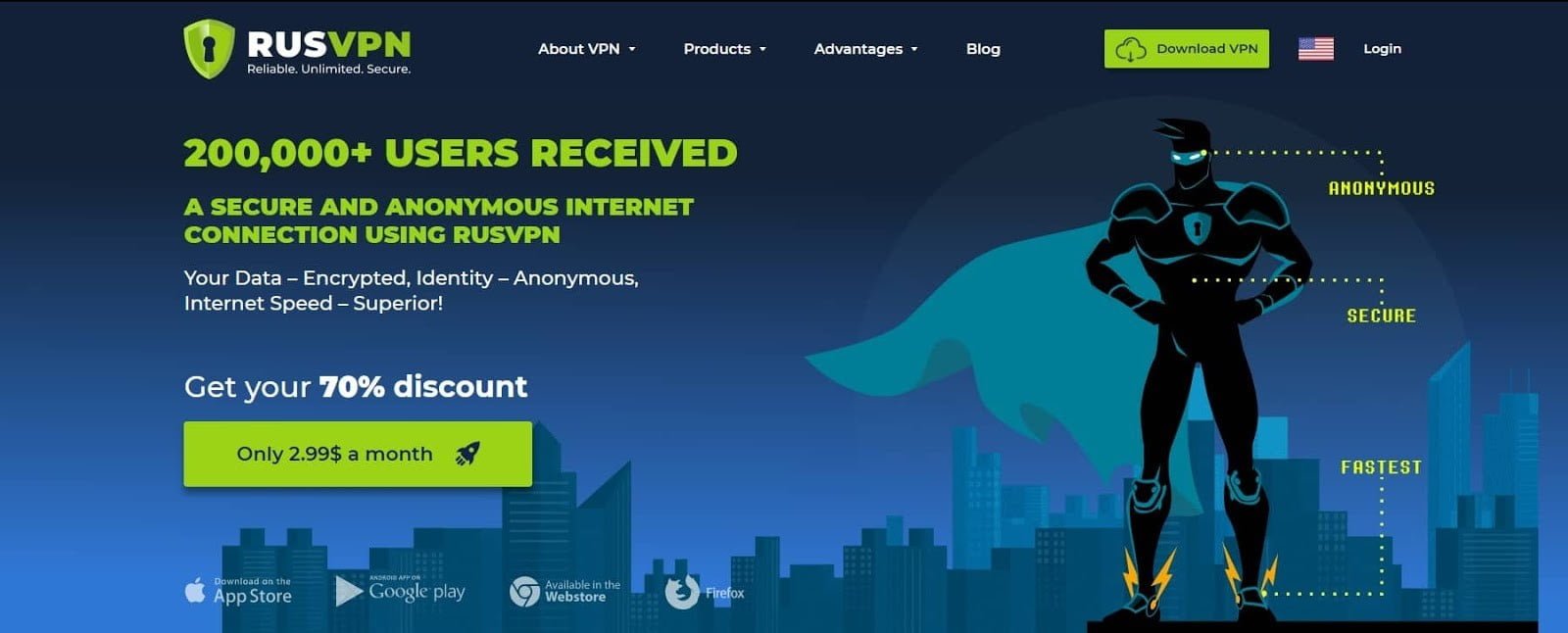 صورة لـ مراجعة RUSVPN – ما الذي يجعل خدمة VPN هذه شعبية؟ | RusVPN_printscreen_homepage-ltBV8Ofs-DzTechs