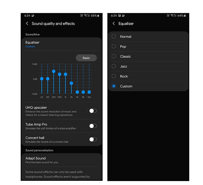 صورة لـ أفضل تطبيقات معادل الصوت لنظام Android لكل عشاق الموسيقى | Samsung_One_UI-ObTd6Jfs-DzTechs