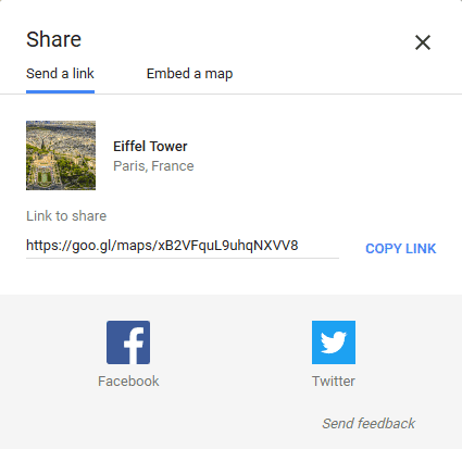 صورة لـ كيفية إنشاء خرائط Google التعاونية المُشتركة | google_maps_send_link-PHEayKfs-DzTechs