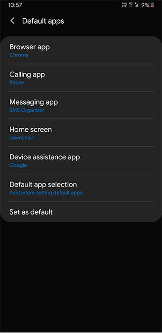 صورة لـ كيفية جعل Samsung One UI تبدو مثل واجهة Stock Android | samsung_default_apps_settings-un692Jfs-DzTechs