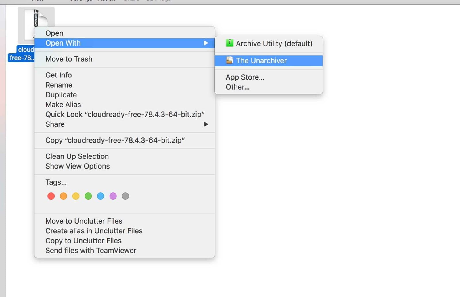 صورة لـ كيفية تثبيت Chrome OS على MacBook أو iMac | unarchive_file_using_unarchiever-l6lKEJfs-DzTechs