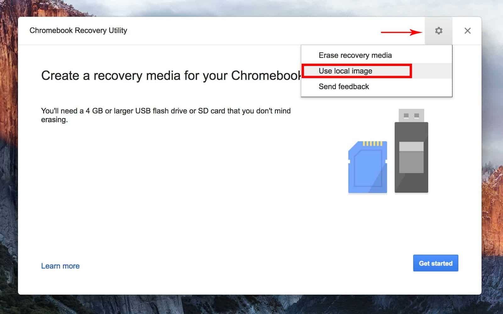 صورة لـ كيفية تثبيت Chrome OS على MacBook أو iMac | using_local_image-aqmKEJfs-DzTechs