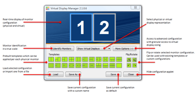 صورة لـ أفضل تطبيقات الشاشة الإفتراضية للإستفادة القصوى من الشاشات الفائقة الدقة | virtual_display_manager_with_options-cstaoJfs-DzTechs