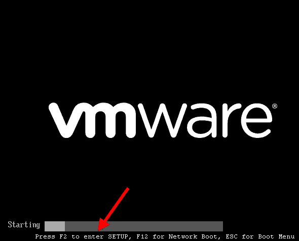 صورة لـ كيفية الوصول إلى BIOS على جهاز كمبيوتر يعمل بنظام Windows 8/10 | vmware_bios_post_message-64csoJfs-DzTechs