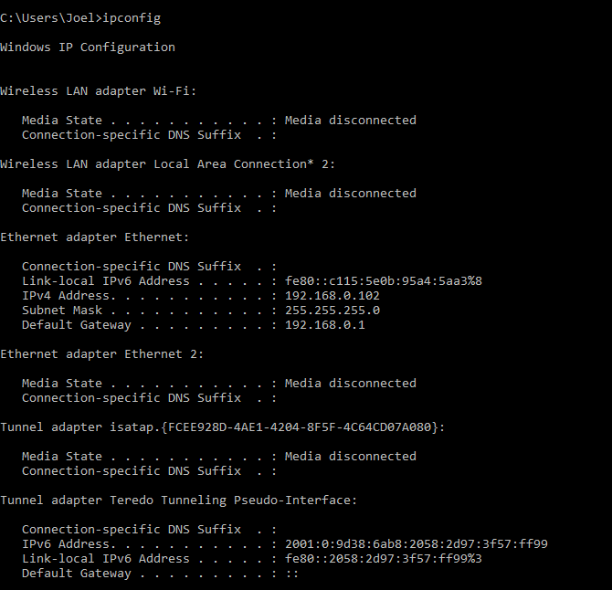 صورة لـ أفضل أوامر موجه الأوامر CMD لإدارة الشبكات اللاسلكية في Windows | windows_command_ipconfig-4gjKwKfs-DzTechs
