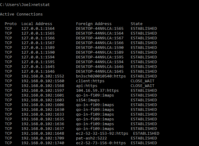 صورة لـ أفضل أوامر موجه الأوامر CMD لإدارة الشبكات اللاسلكية في Windows | windows_command_netstat-4gjKwKfs-DzTechs