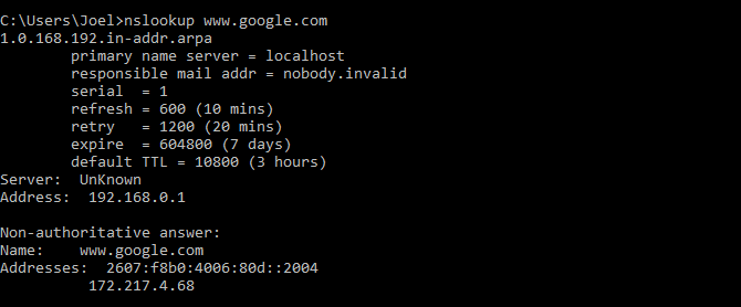 صورة لـ أفضل أوامر موجه الأوامر CMD لإدارة الشبكات اللاسلكية في Windows | windows_command_nslookup-OkjKwKfs-DzTechs