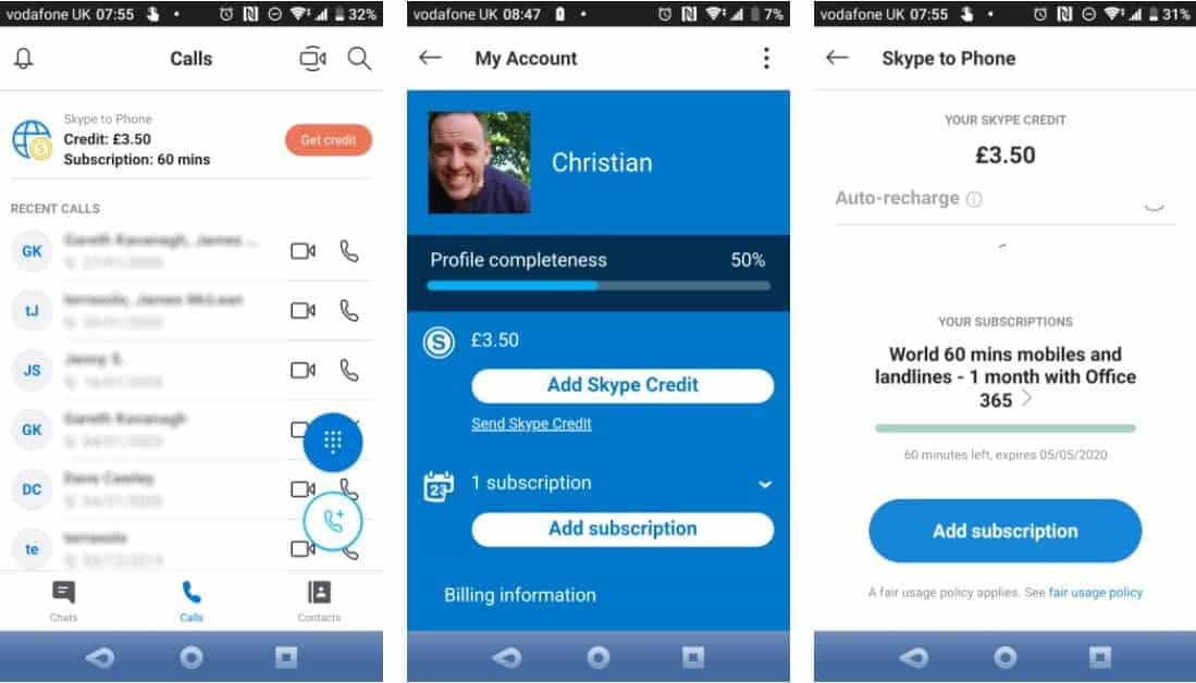 صورة لـ كيفية استخدام Skype على أجهزة Android و iOS للمُبتدئين | Buy_Skype_Call_Credit_on_Android-yOJQORfs-DzTechs