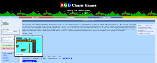 صورة لـ أفضل مواقع الويب أين يُمكنك تنزيل ألعاب الكمبيوتر الشخصي القديمة مجانًا | RGB_Classic_Games_Keen_Dreams-dNrKFSfs-DzTechs