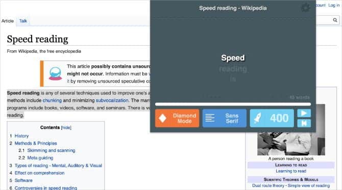 صورة لـ أفضل إضافات القراءة بشكل سريع لمتصفح Google Chrome | Read_Fast_Chrome_extension_window_670x373-iXTRWSfs-DzTechs