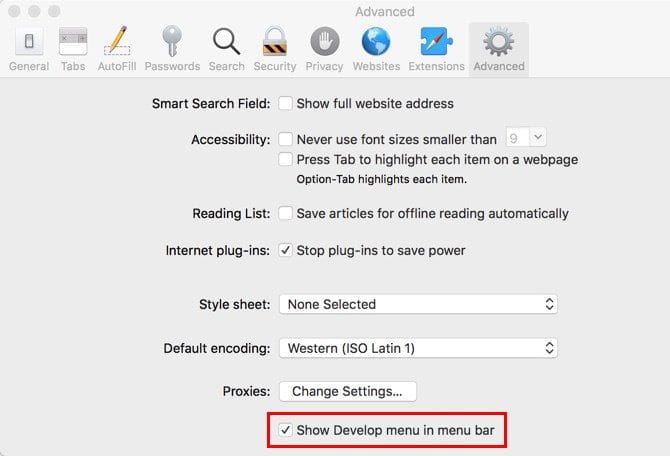 صورة لـ كيفية تغيير وكيل المستخدم الخاص بالمتصفح وخداع مواقع الويب | Safari_Enable_Developer_Options_670x456-qxryrTfs-DzTechs
