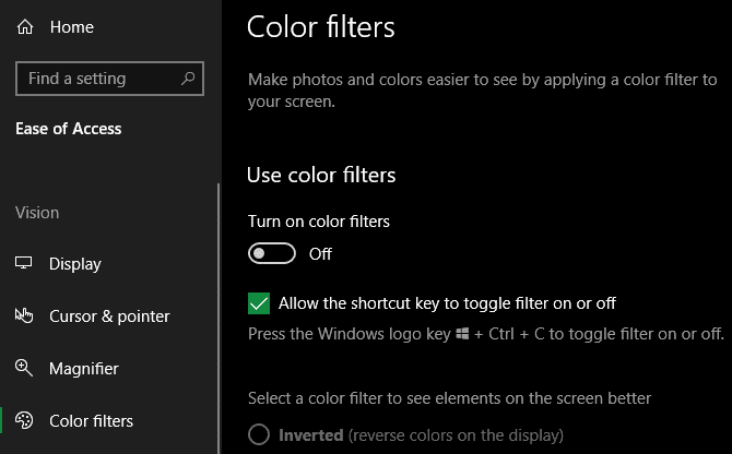 صورة لـ المُصاب بعمى الألوان الذي يستخدم Windows: جرب هذه الخدعة لتحسين تمييز الألوان | Windows_10_Color_Filters_670x416-sn4MEOfs-DzTechs