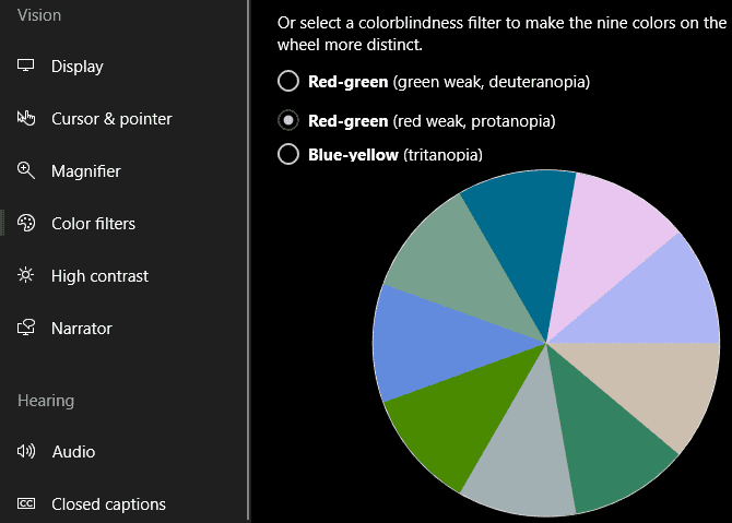 صورة لـ المُصاب بعمى الألوان الذي يستخدم Windows: جرب هذه الخدعة لتحسين تمييز الألوان | Windows_10_Colorblind_Filter_Wheel_670x479-at4MEOfs-DzTechs