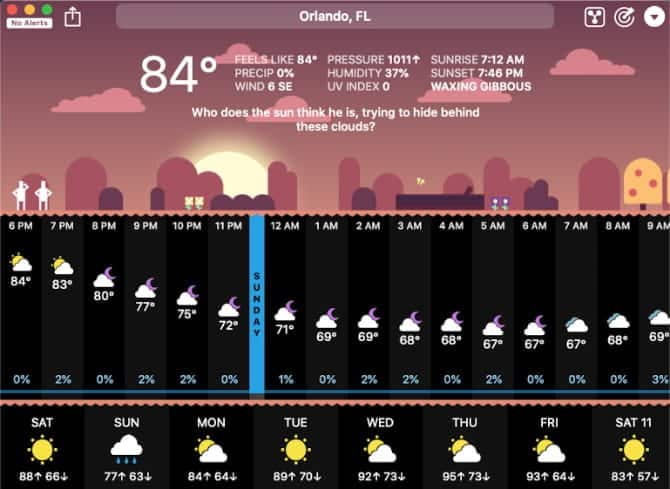 صورة لـ أفضل تطبيقات الطقس على الـ Mac | carrot_weather_mac-3DTsuSfs-DzTechs