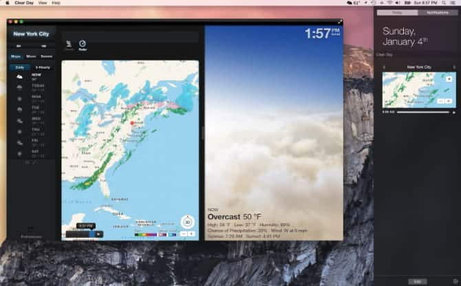 صورة لـ أفضل تطبيقات الطقس على الـ Mac | clear_day_mac-fITsuSfs-DzTechs