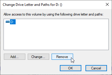 صورة لـ كيفية إخفاء الملفات والمجلدات ومحركات الأقراص في Windows 10 | disk_management_change_drive_letter-jeOFsSfs-DzTechs