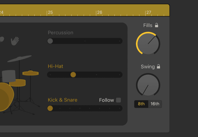 صورة لـ كيفية استخدام GarageBand والتكرارات الحلقية الموسيقية المجانية لإنشاء المسارات الخاصة بك | fill_knob-U1Bi1Rfs-DzTechs