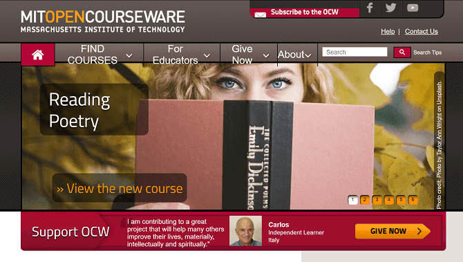 صورة لـ أفضل مواقع الويب للحصول على الدورات الجامعية المجانية عبر الإنترنت | mit_opencourseware_website-FPe1kRfs-DzTechs