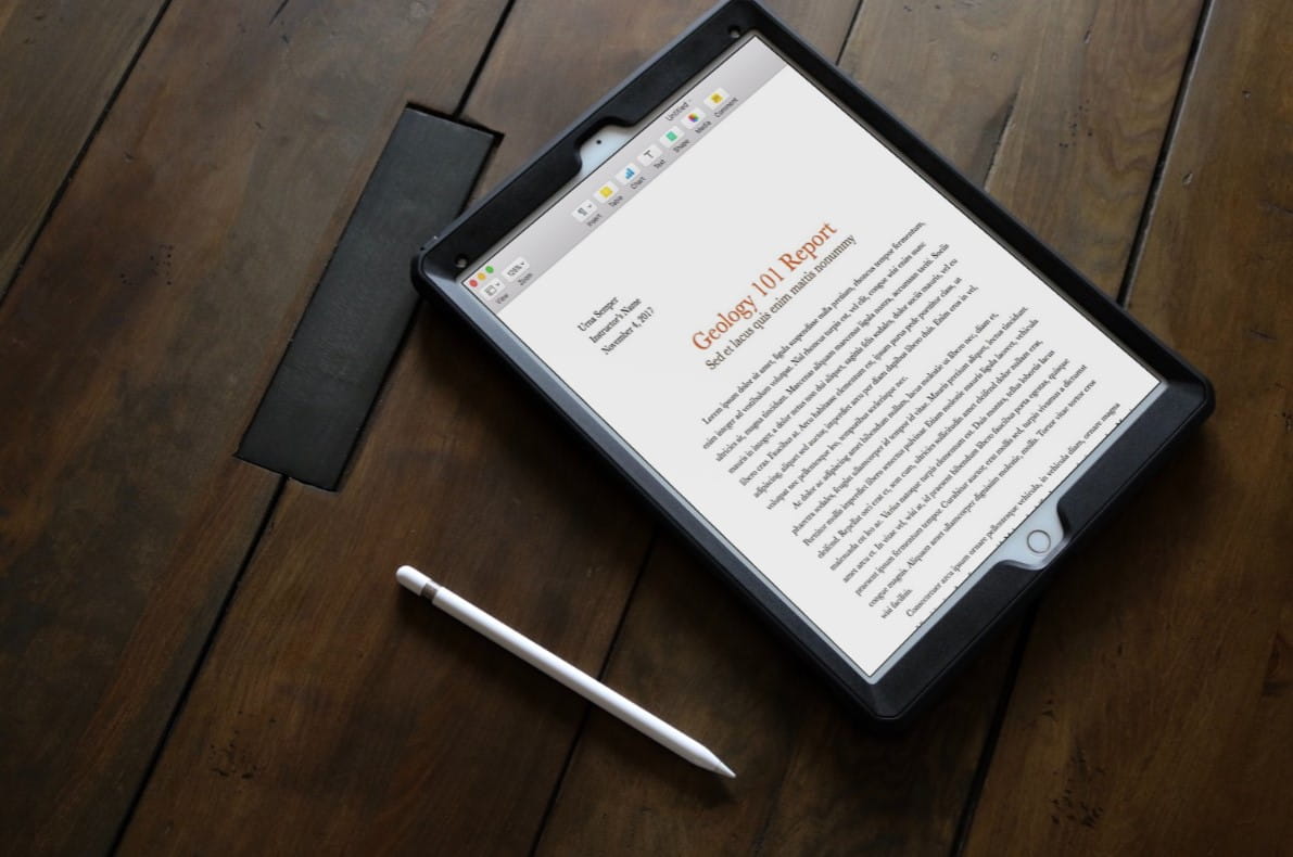 صورة لـ التطبيقات المُميزة لمعالجة الكلمات على الـ iPad: تحسين إنتاجيتك وإبداعك | pages-TqnLBSfs-DzTechs