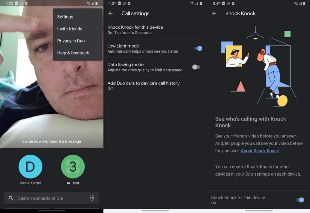 صورة لـ أفضل النصائح والحيل على Google Duo للتأكد من أن مكالمات الفيديو مُميزة | screenshot_20200324_130122_duo_X7ilbSfs-IGqnbSfs-DzTechs
