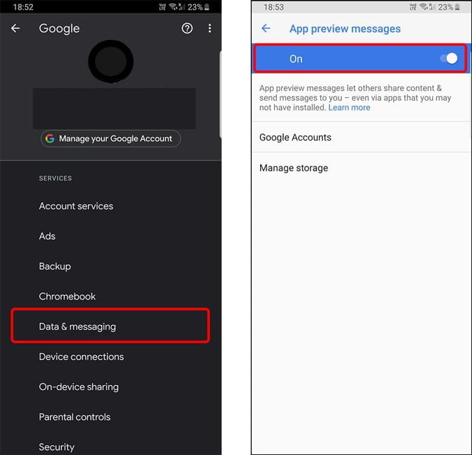 صورة لـ أفضل النصائح والحيل على Google Duo للتأكد من أن مكالمات الفيديو مُميزة | stopping_app_preview_messages_XkjlbSfs-ZmPmbSfs-DzTechs