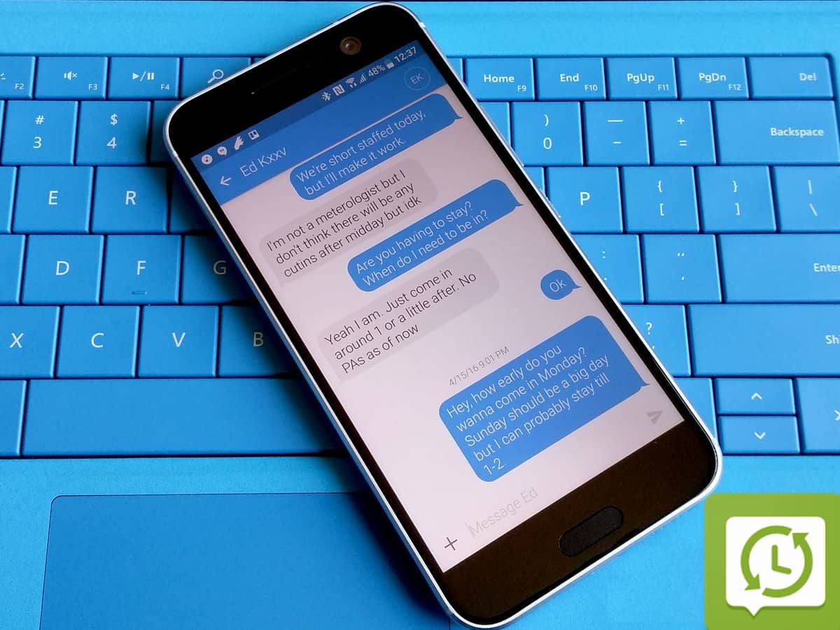 صورة لـ كيفية عمل نسخة احتياطية من الرسائل النصية واستعادتها ونقلها إلى هاتف Android جديد | textra_hero_ios_style_htc10-xtrCERfs-DzTechs