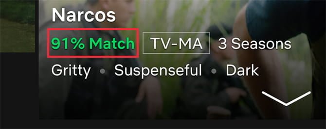 صورة لـ نصائح بسيطة لإدارة ما تشاهده على Netflix بشكل مثالي | tips_for_managing_what_you_watch_on_netflix_04_match_percentage-GHDjYQfs-DzTechs