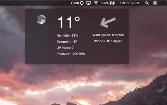 صورة لـ أفضل تطبيقات الطقس على الـ Mac | weather_bar_mac-wXTsuSfs-DzTechs
