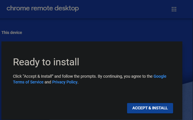 صورة لـ كيفية استخدام كمبيوتر سطح المكتب البعيد من Chrome للتحكم في جهاز الكمبيوتر من أي مكان | 04_Chrome_Remote_Desktop_Ready_to_Install_670x417-Fo8HqWfs-DzTechs