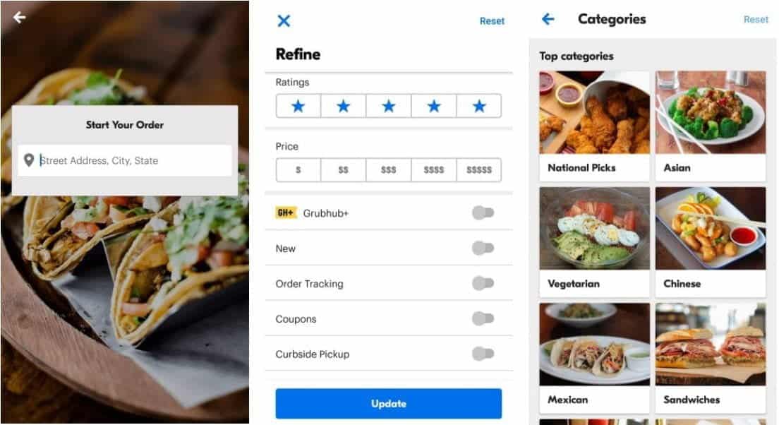 صورة لـ أفضل تطبيقات إنتقاء المطاعم لمساعدتك على تحديد مكان تناول العشاء التالي | 4._GrubHub-Y3p8HTfs-DzTechs