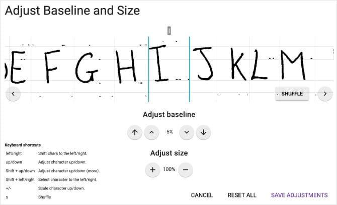 صورة لـ كيفية تحويل خط كتابتك اليدوية إلى خط إلكتروني مخصص | Baseline_and_Size_adjustments_for_custom_font_670x409-9LnJEUfs-DzTechs