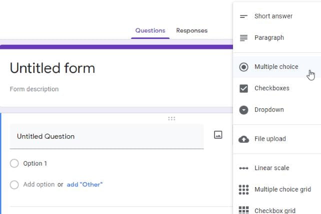 صورة لـ كيفية جمع معلومات الاتصال باستخدام “نماذج Google” على جميع الأجهزة | Forms_Mobile_Selection-jI1aiUfs-DzTechs