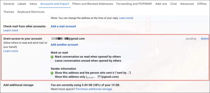 صورة لـ أفضل أدوات العمل الجماعي من Google للتعاون عبر الإنترنت | GmailGrantAccessToDelegate-265UxUfs-DzTechs