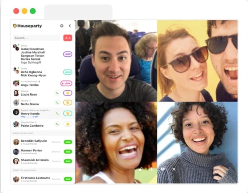 صورة لـ مقارنة بين Zoom و Houseparty: ما هو أفضل تطبيق مكالمات الفيديو | Houseparty_Features-6UYeRUfs-DzTechs