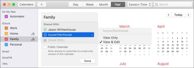 صورة لـ كيفية التعاون في تطبيقات Mac الافتراضية: الملاحظات والتذكيرات والمزيد | MacShareCalendarAddPeople-SwWWMUfs-DzTechs