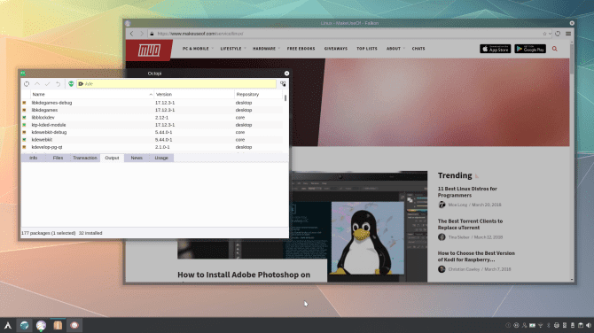 صورة لـ أفضل أنظمة تشغيل Linux التي توفر تحديثات حافة النزيف من التوزيعات الشائعة | ReasonsUseArch_Desktop-vSLAGQfs-DzTechs