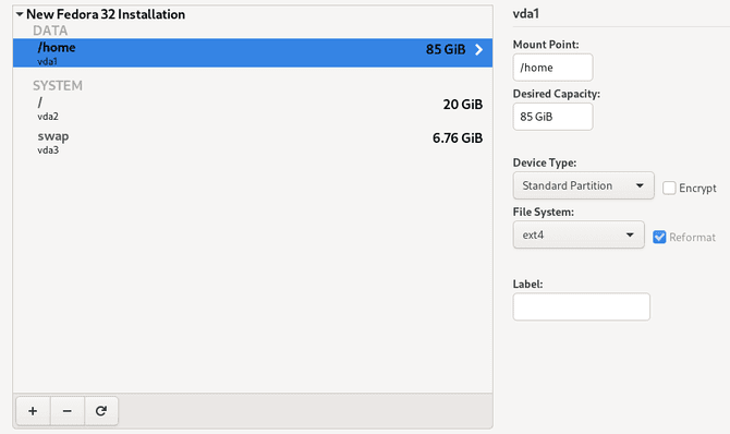 صورة لـ كيفية الترقية أو التبديل بين توزيعات Linux دون فقدان البيانات | SeparateLinuxHome_Home_Partition-qJe3dWfs-DzTechs