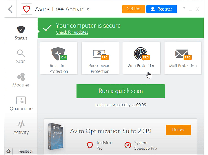 صورة لـ أفضل تطبيقات مكافحة الفيروسات وأمن الإنترنت المجانية لسنة 2023 | avira-antivirus-free-2020-internet-security-DzTechs