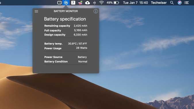 صورة لـ كيفية التحقق من صحة البطارية على الـ MacBook | bsdg-DzTechs