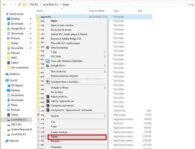 صورة لـ تطبيق Steam لا يشتغل؟ إليك بعض الإصلاحات التي يجب القيام بها | fix_steam_not_opening_delete_appc
