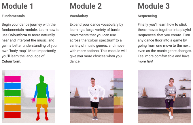 صورة لـ أفضل الطرق السهلة والجذابة لتعلم كيفية الرقص على الإنترنت مجانًا | learn_dance_online_free_move_with_colours_colourform-wpNQgVfs-DzTechs