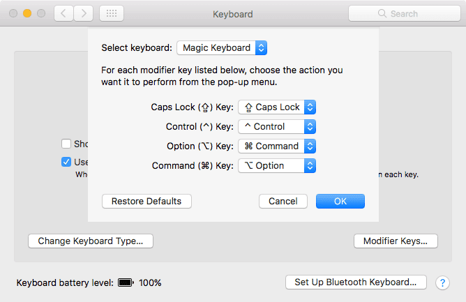 صورة لـ كيفية استخدام لوحة مفاتيح من جهة خارجية وتخصيصها على الـ Mac الخاص بك | mac_keyboard_system_preferences_modifiers-XbnhbWfs-DzTechs